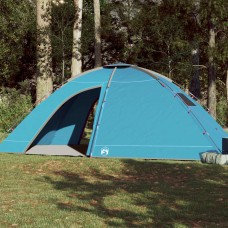 Kempinga telts 8 personām, zila, ūdensnecaurlaidīga
