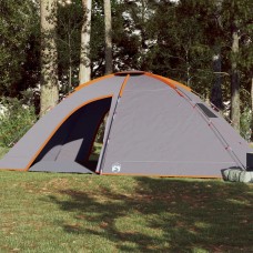 Kempinga telts 8 personām, oranža, ūdensnecaurlaidīga