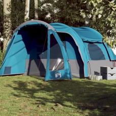 Ģimenes telts 6 personām, zila, ūdensnecaurlaidīga
