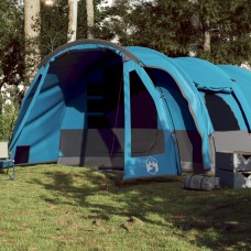 Ģimenes telts, tuneļa, 8 personām, zila, ūdensnecaurlaidīga