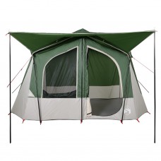Kempinga telts 5 personām, zaļa, ūdensdroša