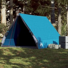 Kempinga telts, a forma, 2 personām, zila, ūdensnecaurlaidīga
