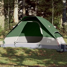 Ģimenes telts 6 personām, zaļa, ūdensnecaurlaidīga