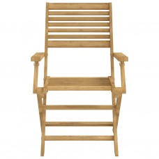 Saliekami dārza krēsli, 2 gab., 54,5x61,5x86,5 cm, akācija