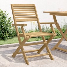 Saliekami dārza krēsli, 2 gab., 54,5x61,5x86,5 cm, akācija