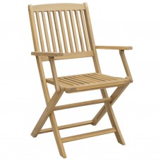 Saliekami dārza krēsli, 2 gab., 58x54,5x90 cm, akācija