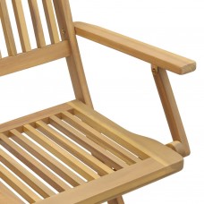 Saliekami dārza krēsli, 4 gab., 57,5x54,5x90 cm, akācija