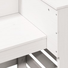 Āra bāra galds, balts, 113,5x50x103 cm, priedes masīvkoks