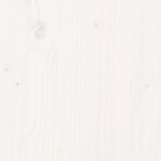 Sauļošanās zvilnis, balts, 205x110x31,5 cm, priedes masīvkoks