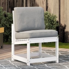 Dārza krēsls, balts, 50,5x55x77 cm, priedes masīvkoks