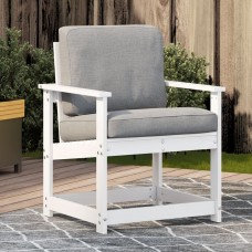 Dārza krēsls, balts, 62x56x77 cm, priedes masīvkoks