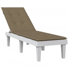 Atpūtas krēsla matracis, pelēkbrūns, (75+105)x50x3 cm, audums