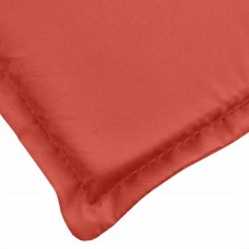 Sauļošanās krēsla matracis, 200x50x4 cm, audums, sarkans