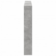 Galvgaļa skapis ar led, betona pelēks, 160x17x102 cm