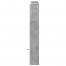 Galvgaļa skapis ar led, betona pelēks, 100x16,5x103,5 cm