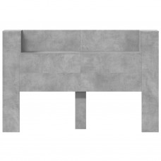 Galvgaļa skapis ar led, betona pelēks, 160x16,5x103,5 cm