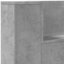 Galvgaļa skapis ar led, betona pelēks, 160x16,5x103,5 cm
