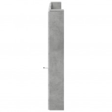Galvgaļa skapis ar led, betona pelēks, 200x16,5x103,5 cm