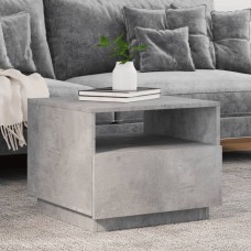 Kafijas galdiņš ar led, betona pelēks, 50x49x40 cm