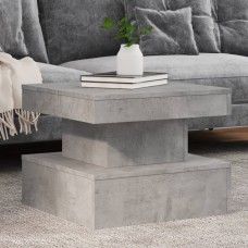 Kafijas galdiņš ar led, betona pelēks, 50x50x40 cm