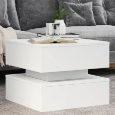 Kafijas galdiņš ar led, balts, 50x50x40 cm