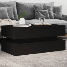 Kafijas galdiņš ar led, melns, 90x50x40 cm
