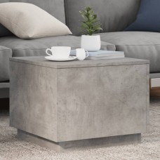 Kafijas galdiņš ar led, betona pelēks, 50x50x40 cm