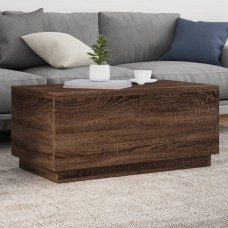 Kafijas galdiņš ar led, brūna koka, 90x50x40 cm