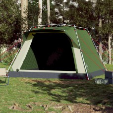 Kempinga telts 4 personām, zaļa, ātri saliekama