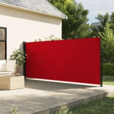 Izvelkama sānu markīze, sarkana, 160x500 cm