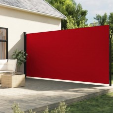 Izvelkama sānu markīze, sarkana, 200x500 cm