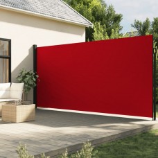 Izvelkama sānu markīze, sarkana, 220x500 cm