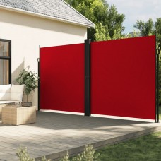 Izvelkama sānu markīze, sarkana, 220x600 cm