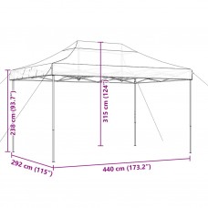 Saliekama svinību telts, zaļa, 440x292x315 cm