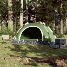 Kempinga telts 4 personām, zaļa
