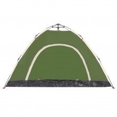 Kempinga telts 4 personām, zaļa