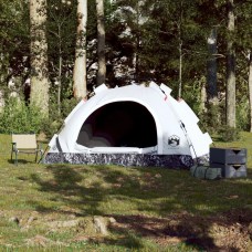 Kempinga telts 4 personām, balta, aptumšojošs audums