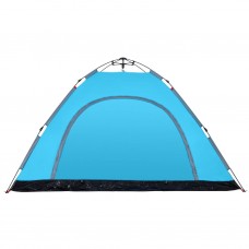 Kempinga telts 5 personām, zila, ūdensnecaurlaidīga