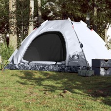 Kempinga telts 5 personām, balta, aptumšojošs audums