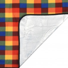 Piknika sega, salokāma, krāsaina, 200x200 cm, samts
