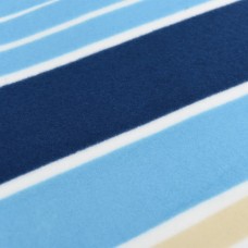 Piknika sega, salokāma, zili balta, 200x200 cm, samts