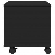 Printera statīvs ar riteņiem, melns, 41x32x34,5 cm