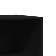 Skapis, melns, 48x41x102 cm, inženierijas koks