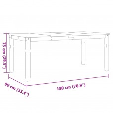 Tualetes galdiņš corona, 180x90x75 cm, priedes masīvkoks