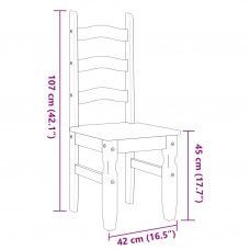Krēsli corona, 2 gab., 42x47x107 cm, priedes masīvkoks