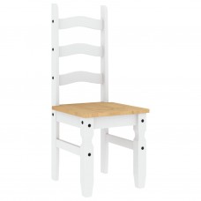Krēsli corona, 2 gab., balti, 42x47x107 cm, priedes masīvkoks