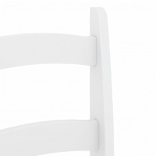 Dārza krēsli, 2 gab., balti, 40x46x99 cm, priedes masīvkoks