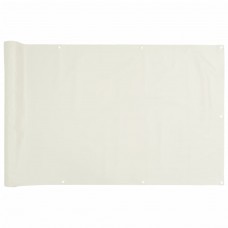 Balkona aizslietnis, pvc, 700x75 cm, balts