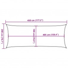 Saulessargs, 160 g/m², taisnstūra, smilšu krāsa, 2x4,5 m, hdpe