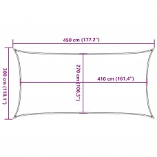 Saulessargs, 160 g/m², taisnstūra, smilšu krāsa, 3x4,5 m, hdpe